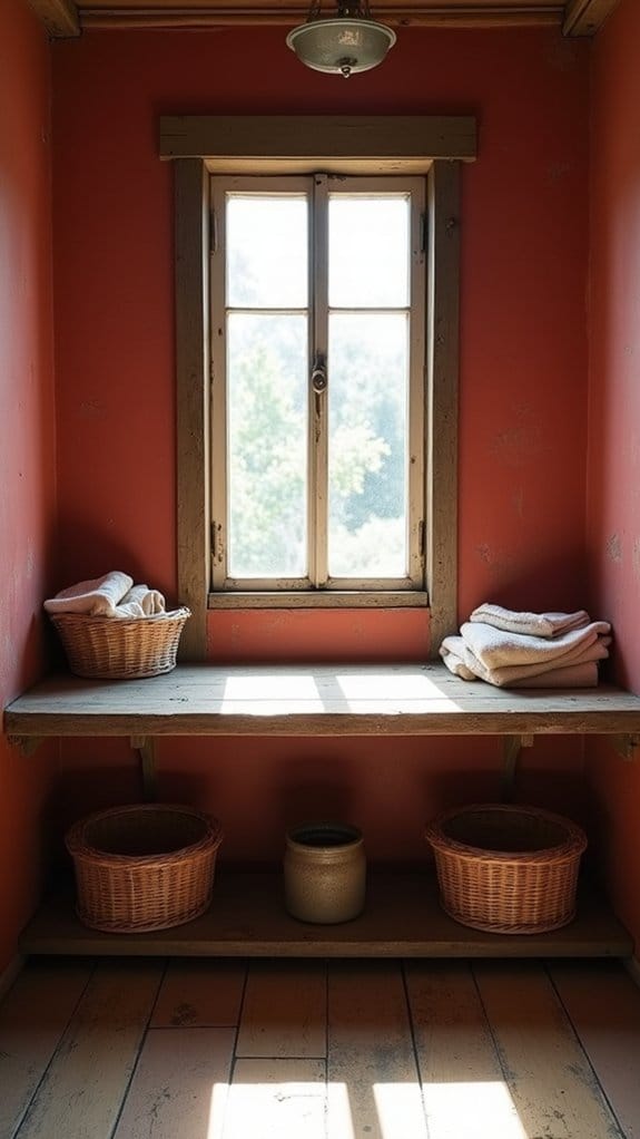 farmhouse charm in laundry