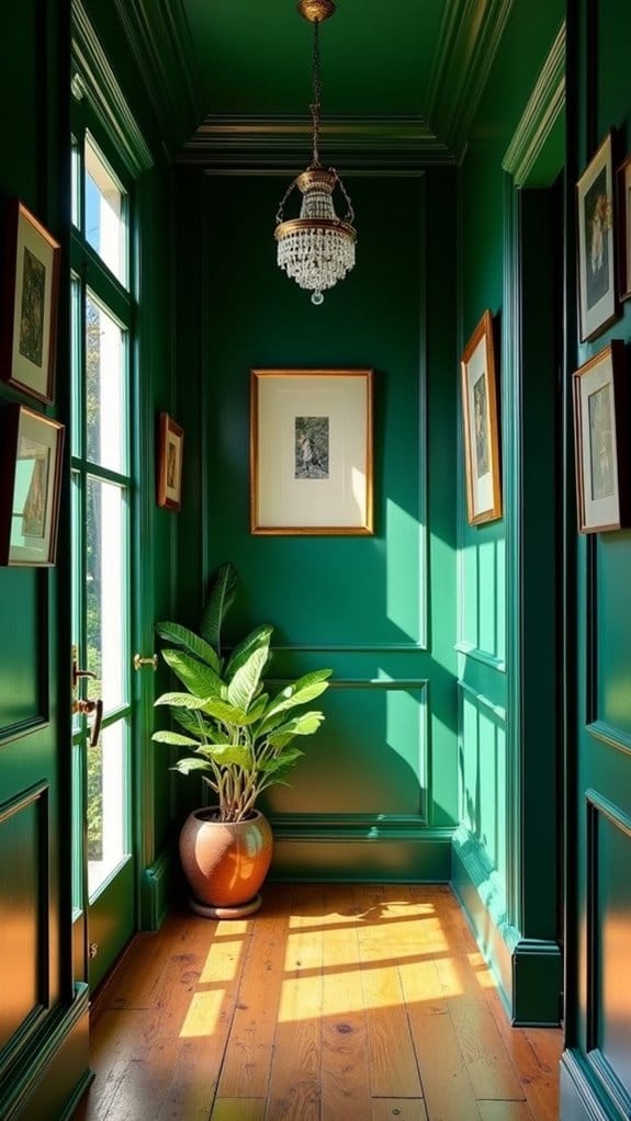 glossy finishes create drama