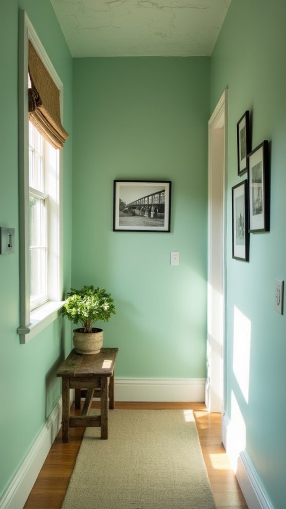 invigorating calm hallway color