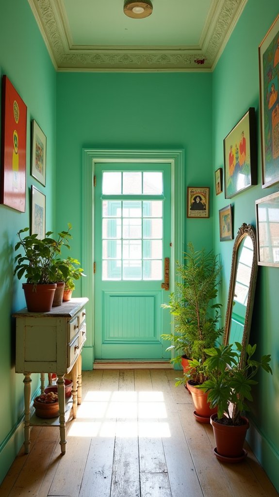 inviting cheerful hallway transformation