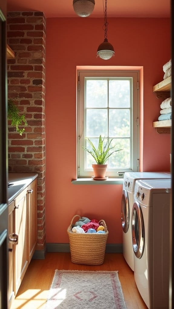 inviting warm coral atmosphere