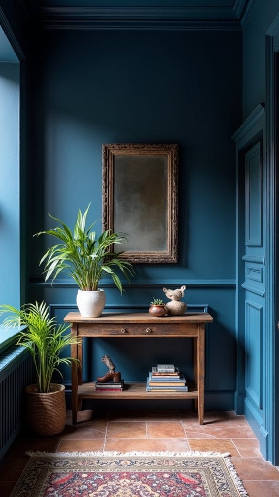 luxurious bold navy blue