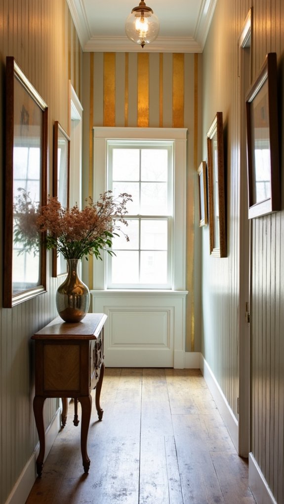 metallic accents enhance glamour