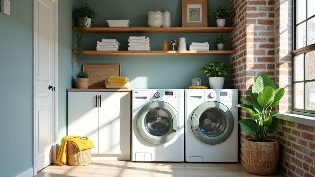 modern laundry room colors