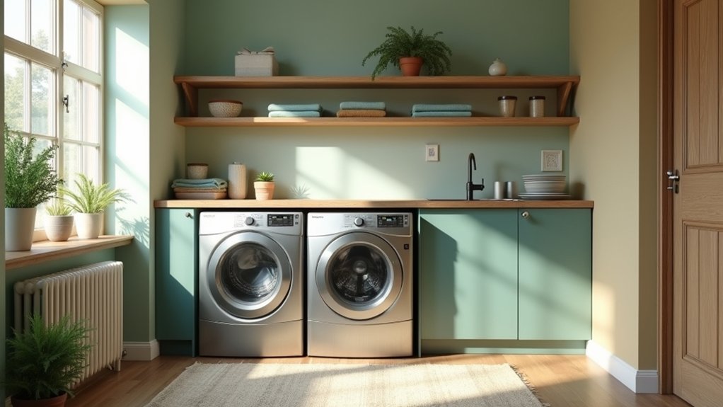 modern laundry room colors