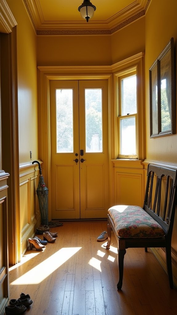 muted mustard retro charm