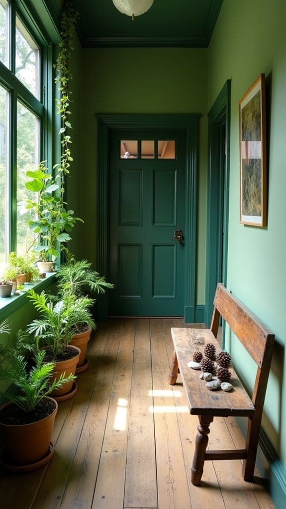 nature inspired calming greens