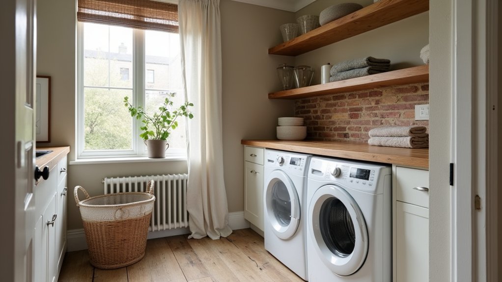 neutral laundry room colors