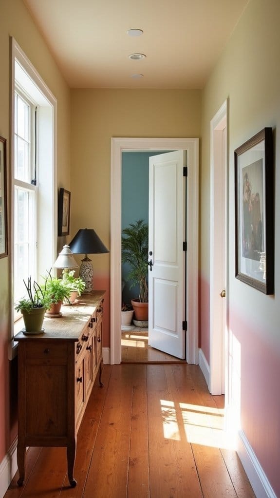 ombr hallway paint transformation