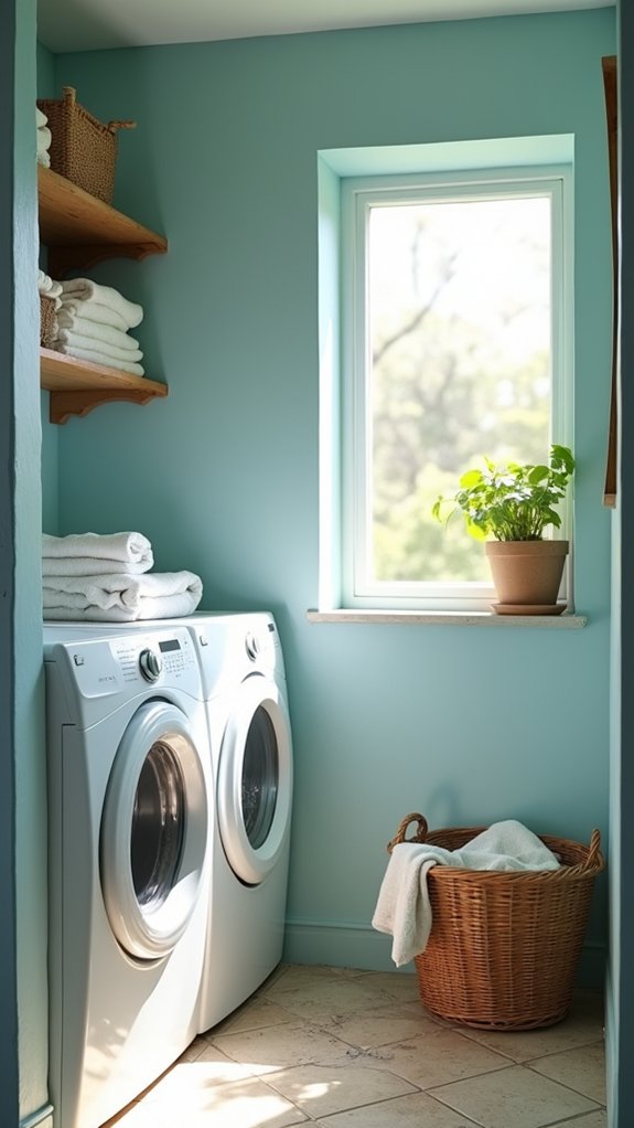 peaceful laundry room vibes