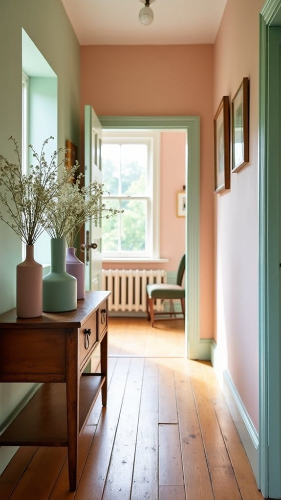 playful pastel hallway charm