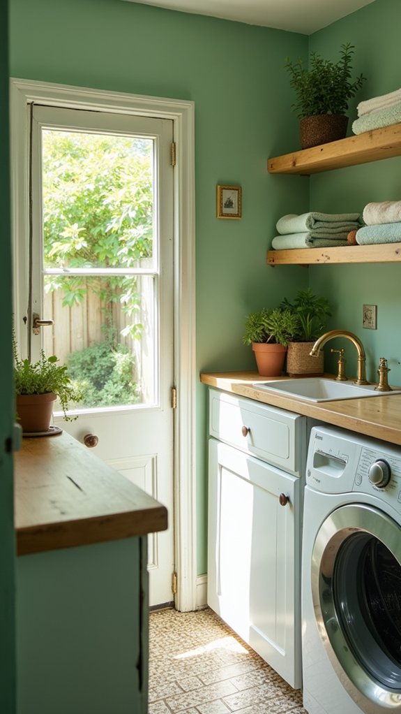 refreshing laundry room aesthetic