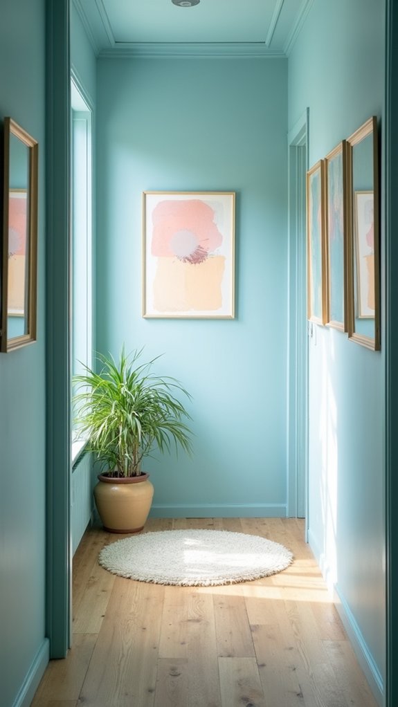 refreshing tranquil hallway color