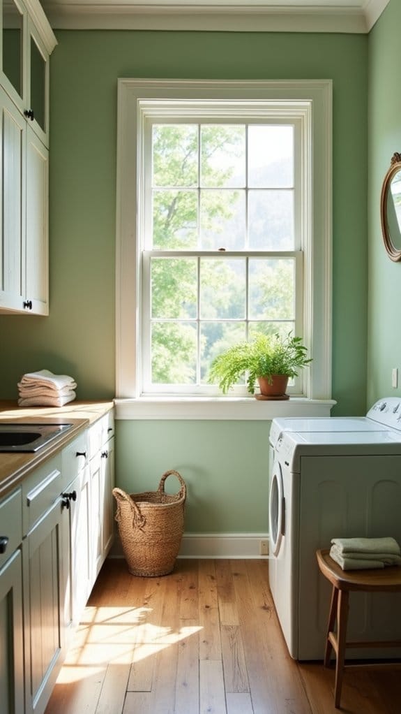 rejuvenating calm laundry space