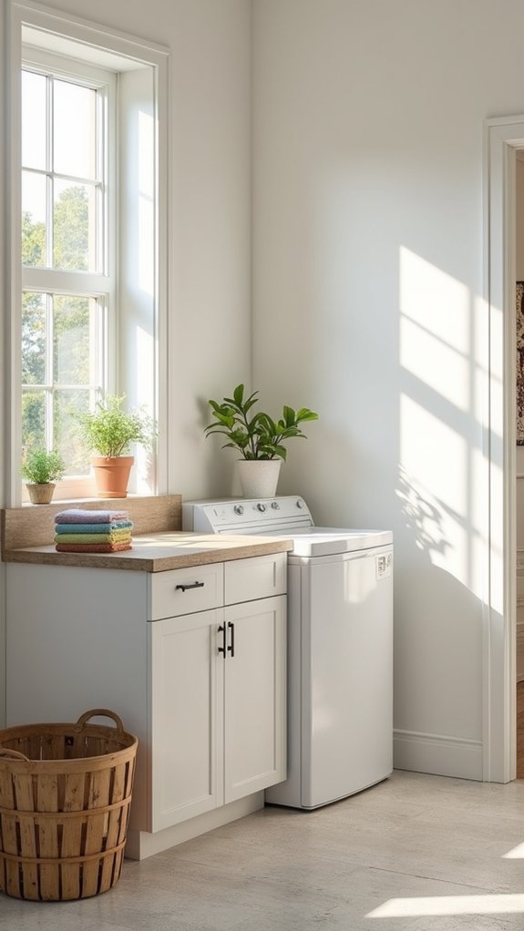 revitalizing airy laundry room