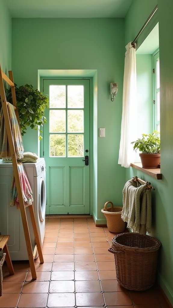 revitalizing calm laundry space