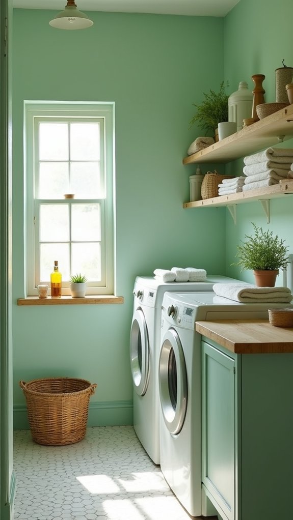 revitalizing laundry room color