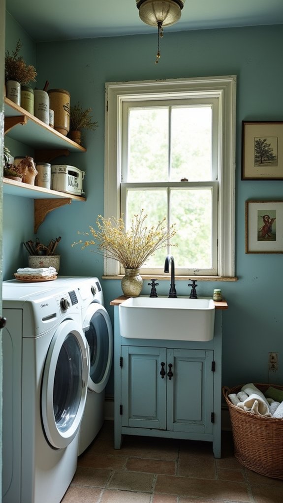 revitalizing laundry room color