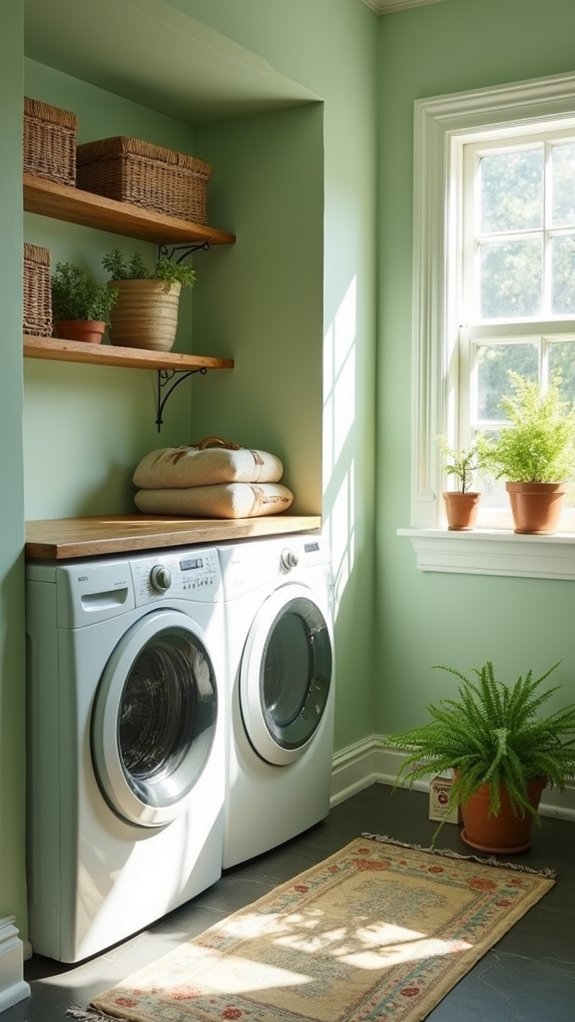 revitalizing serene laundry atmosphere