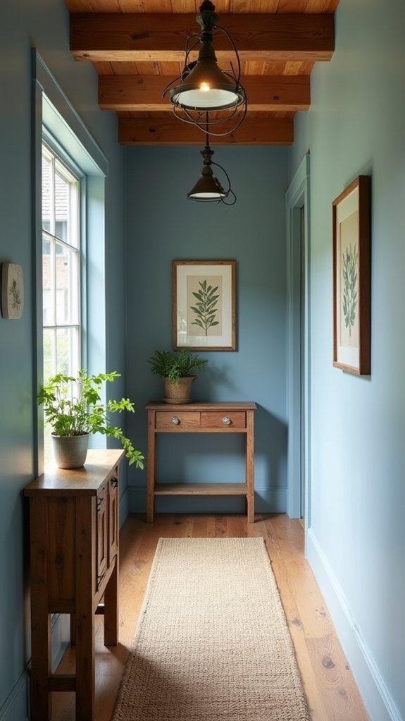 revitalizing tranquil farmhouse hallway
