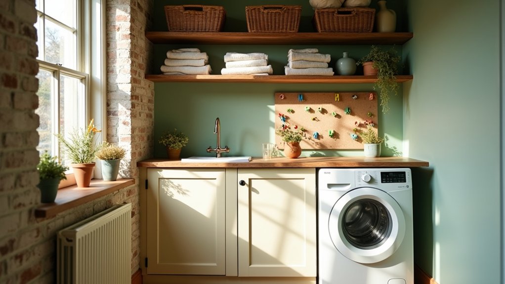 rustic laundry room colors