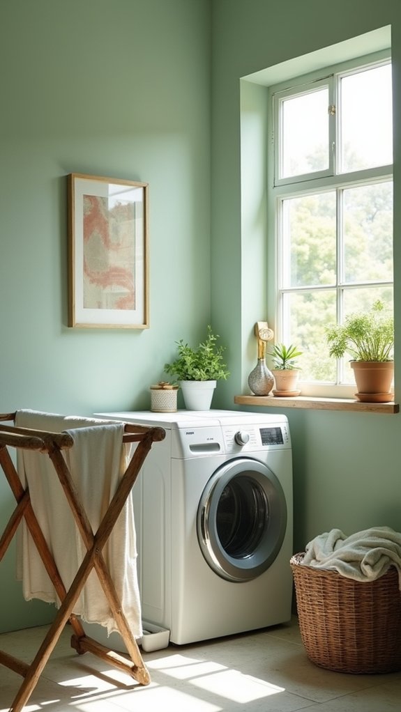 sage green laundry serenity