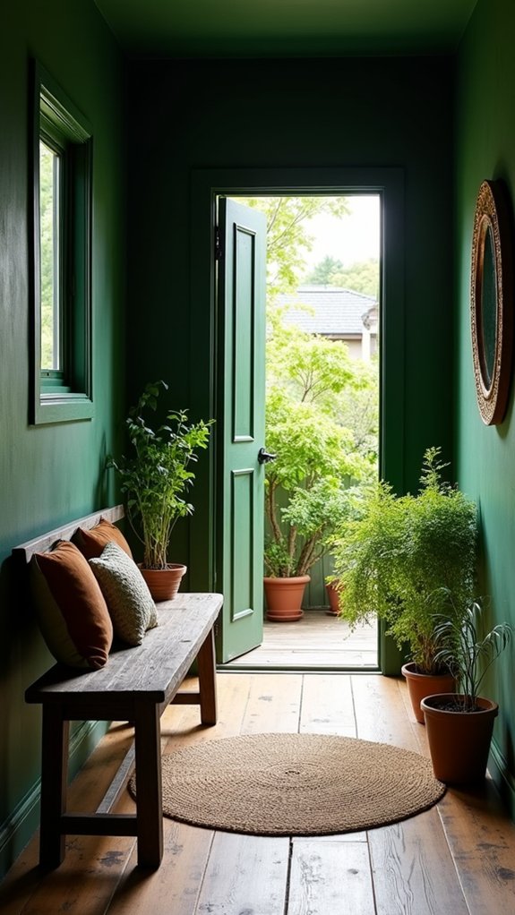 serene deep forest green