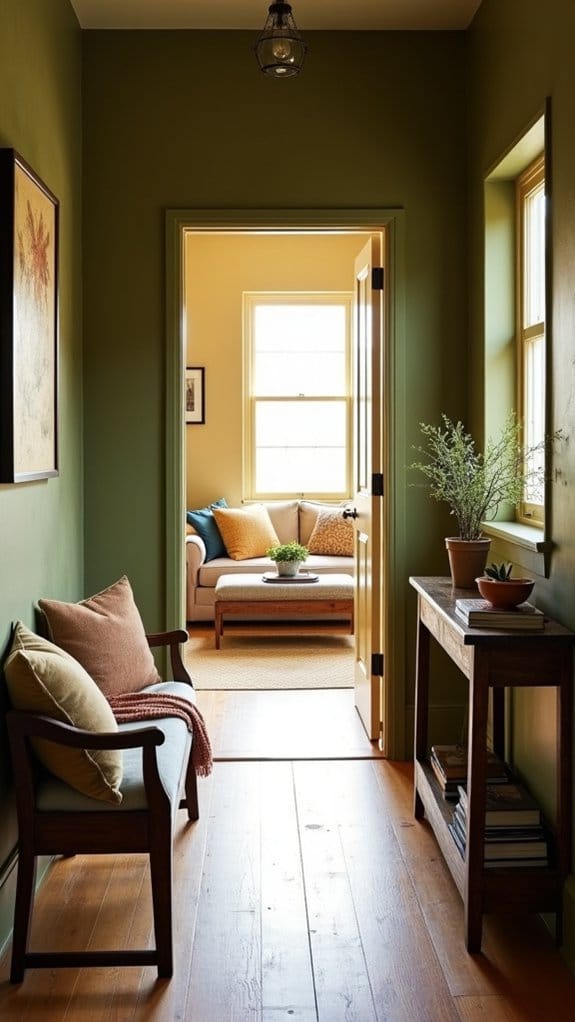 serene earthy olive retreat