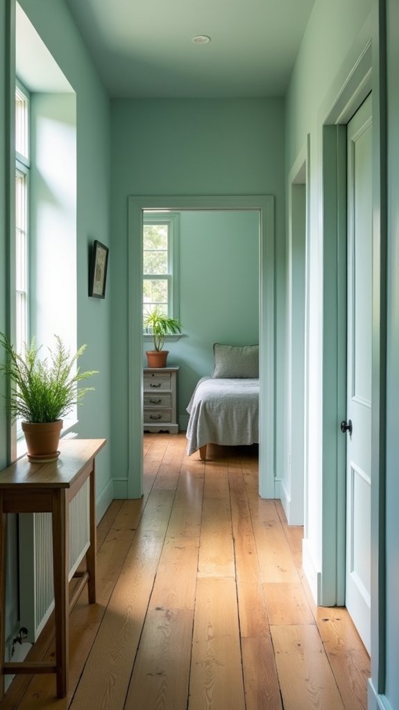 serene hallway retreat oasis