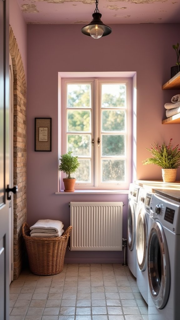 serene laundry room transformation