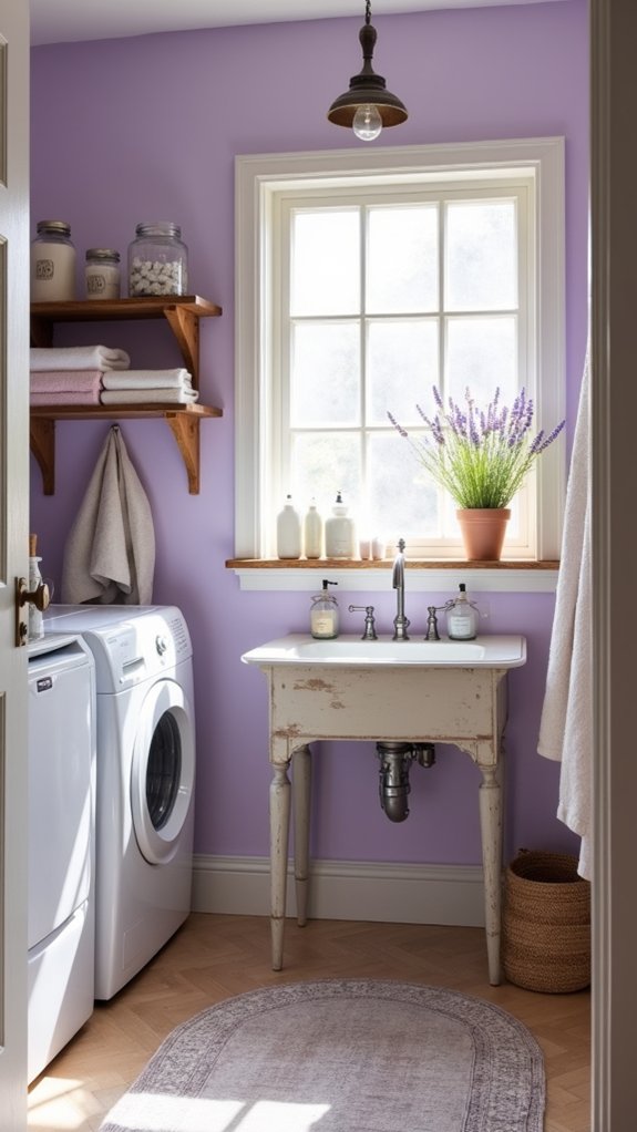 serene laundry room transformation