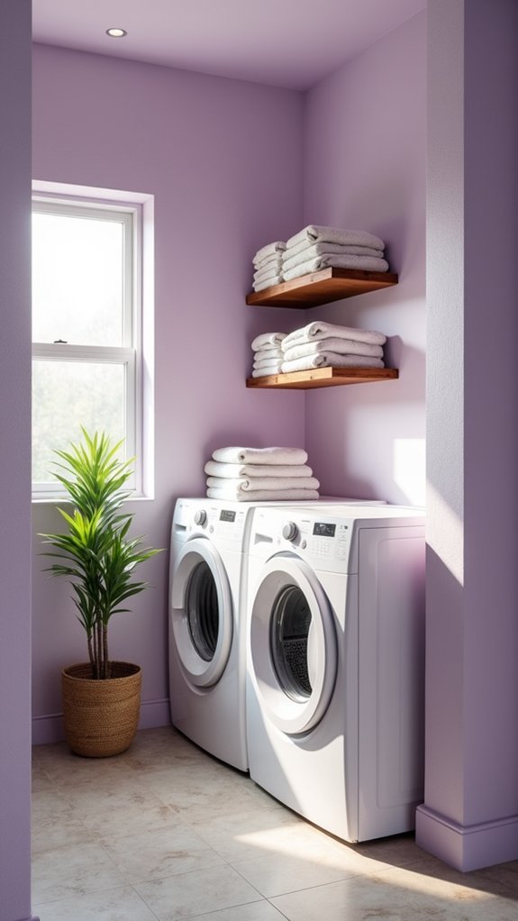 serene lavender laundry oasis