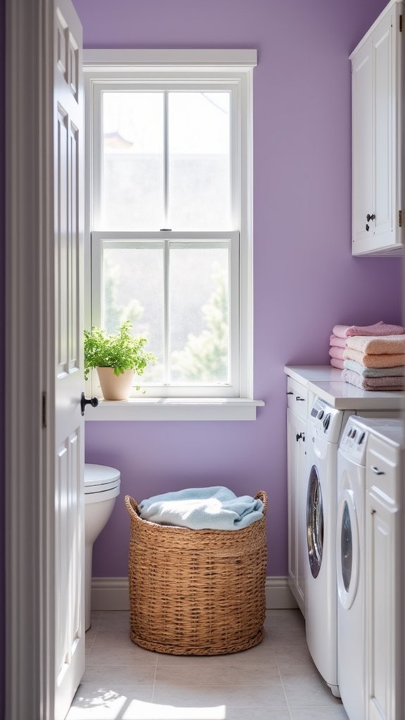 serene lavender laundry retreat