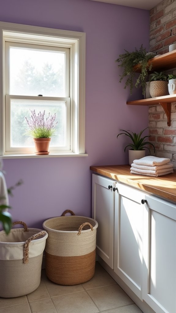 serene lavender laundry retreat