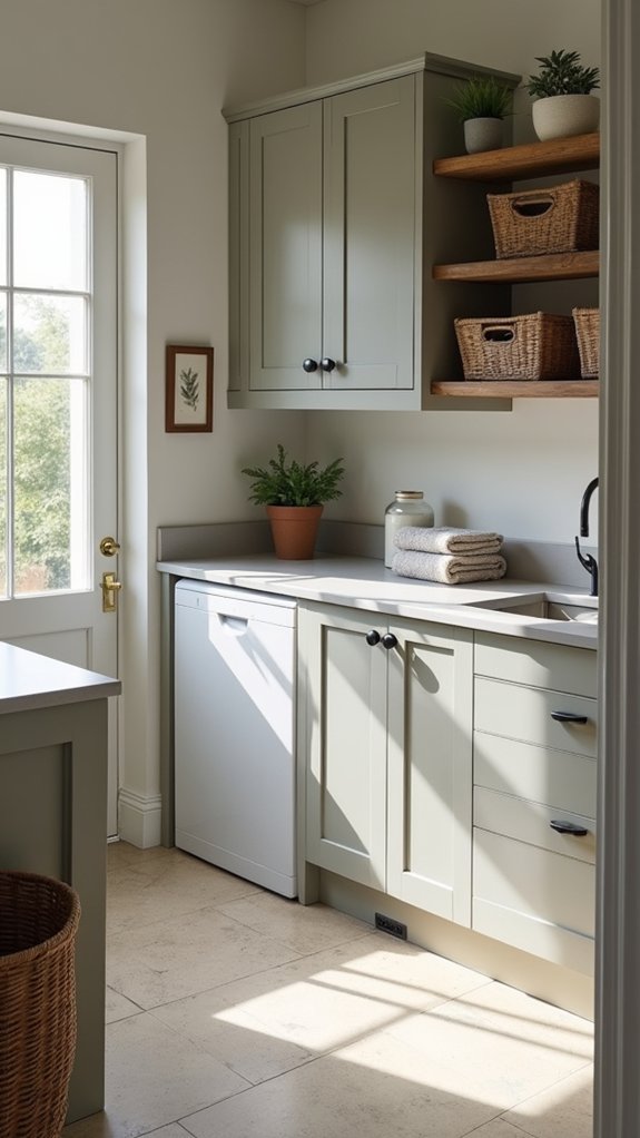 serene stylish laundry retreat