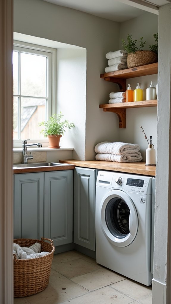 serene versatile laundry room