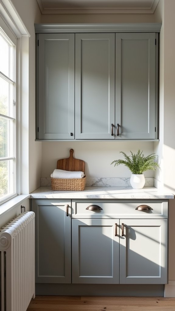 sleek sophisticated laundry room