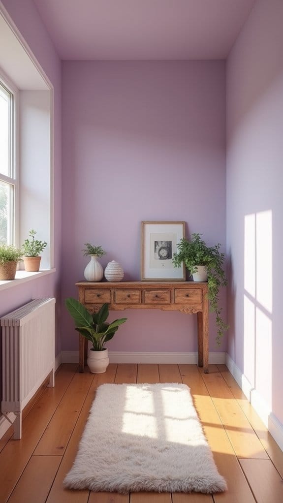 soft lavender romantic ambiance