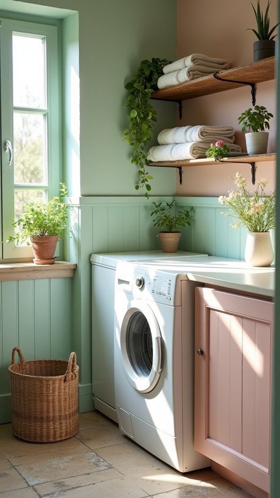 soft pastel laundry retreat