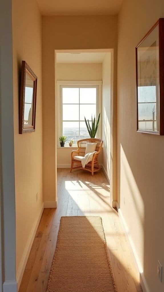 soothing beachy hallway vibe