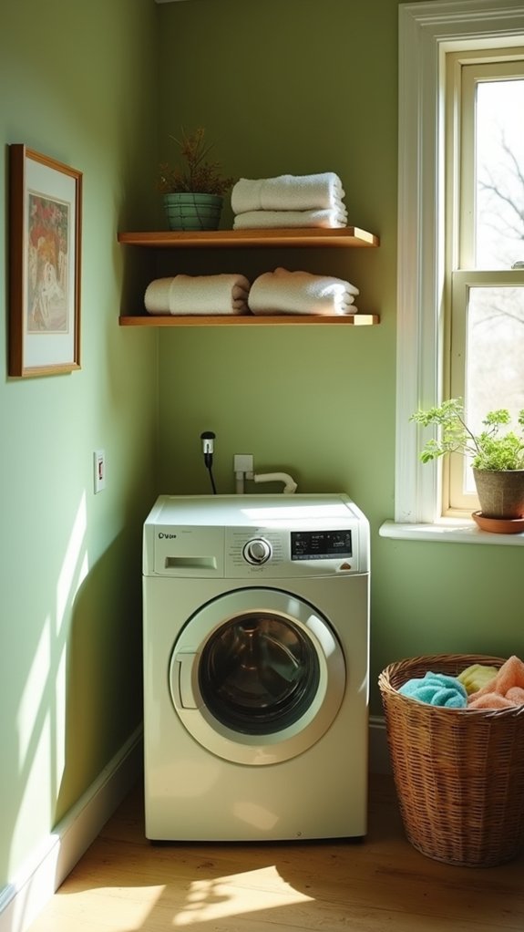 soothing laundry room transformation