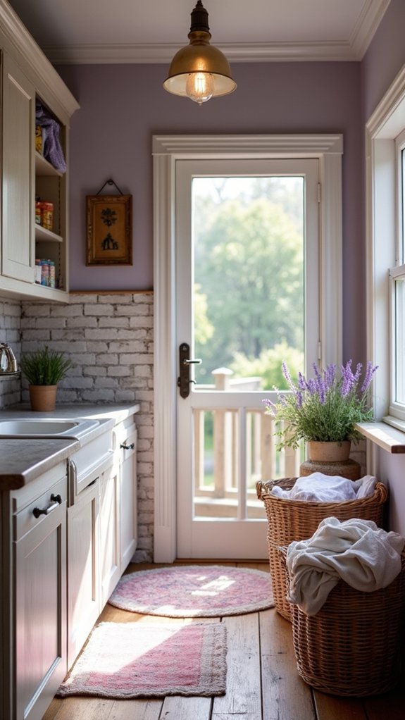 soothing lavender farmhouse atmosphere
