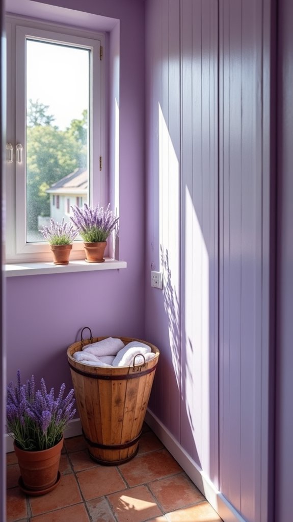 soothing lavender laundry ambiance
