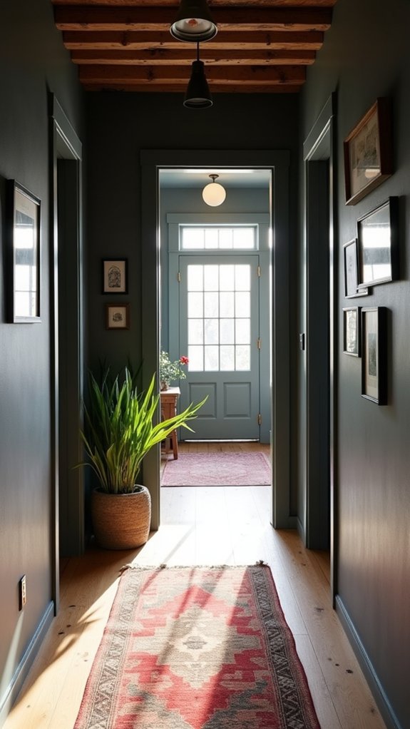 sophisticated charcoal gray contrast