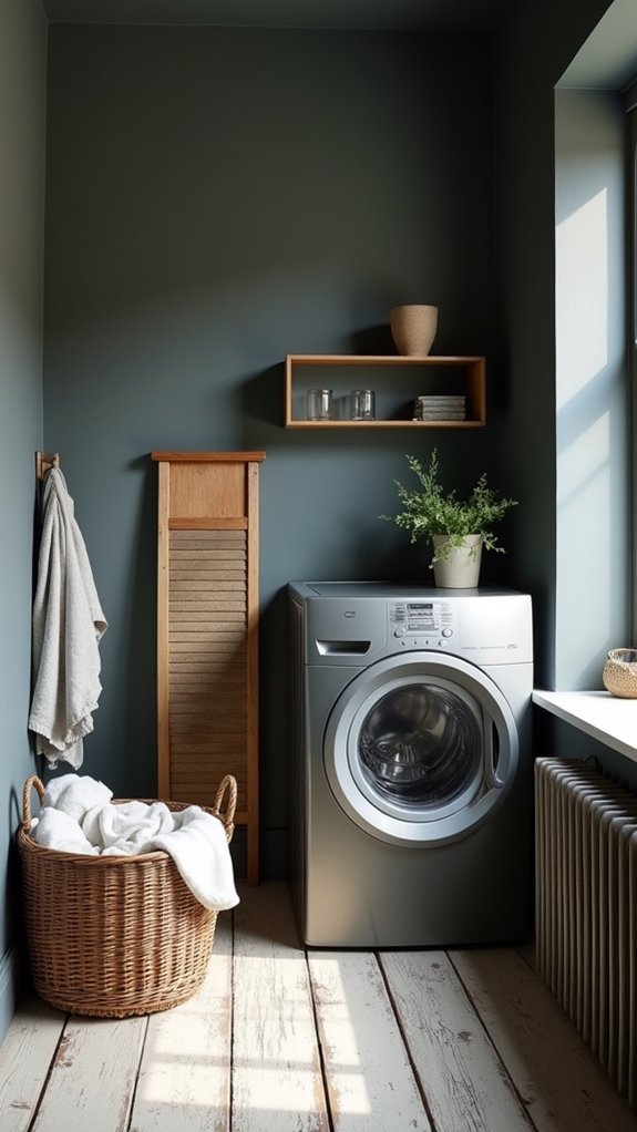 sophisticated charcoal gray laundry