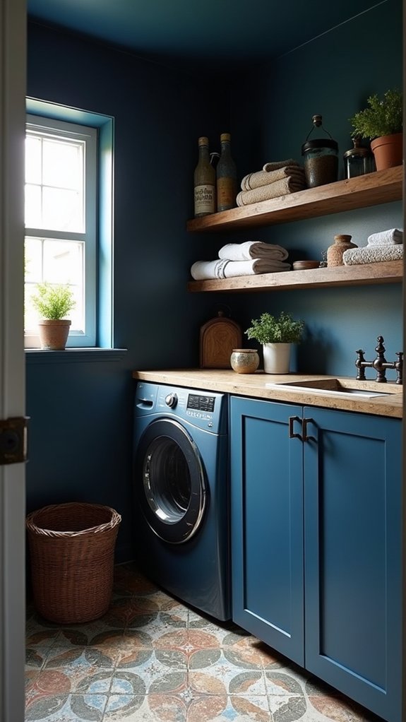 sophisticated deep navy elegance