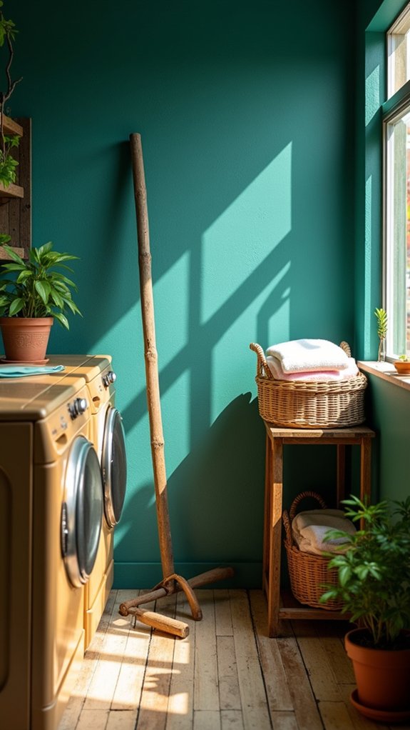 sophisticated tranquil laundry retreat