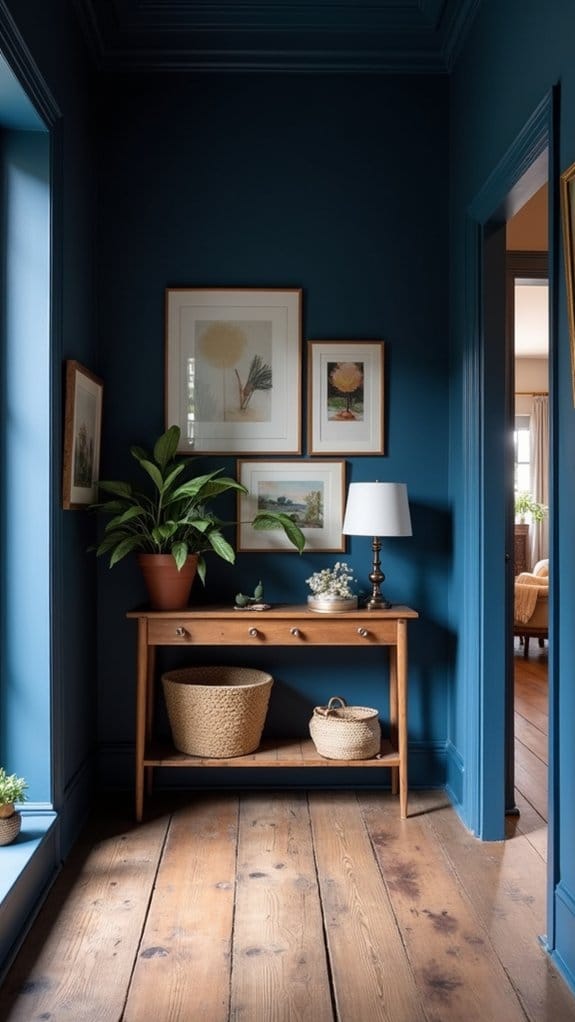 striking navy blue elegance
