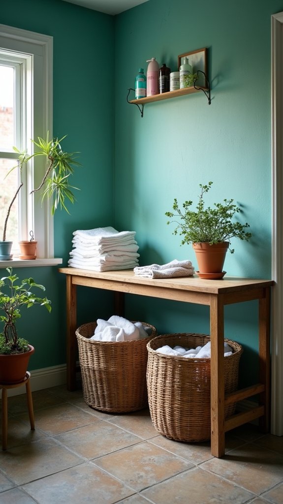 teal transforms laundry rooms