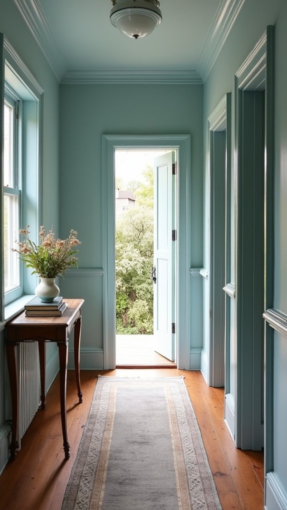 tranquil airy victorian hallway